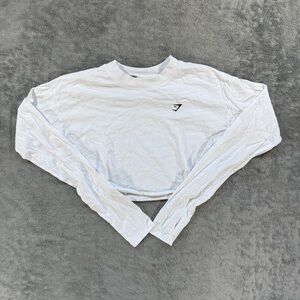 Gymshark Arrival Long Sleeve Cropped Top Workout Lifting Training Athleisure